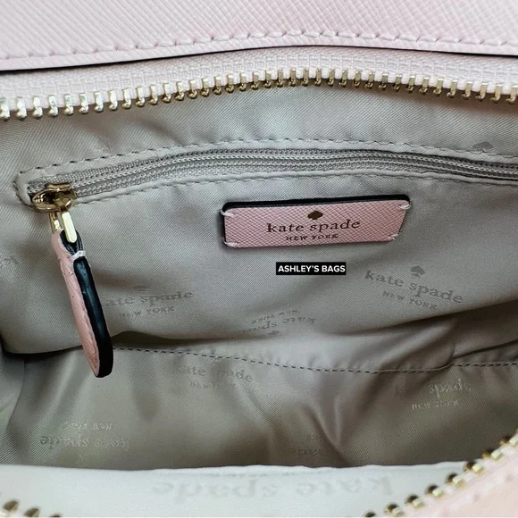 Kate Spade Madison Small Satchel Crossbody In Conch Pink - Picture 8 of 11